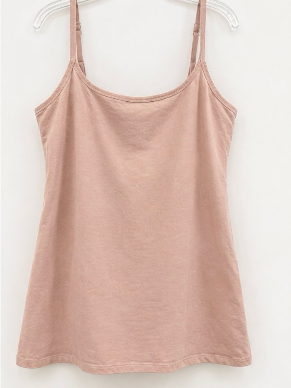 PACT Organic Cotton Built in Shelf Bra Soft Peach Camisole TankTop 2XL XXL 18 20